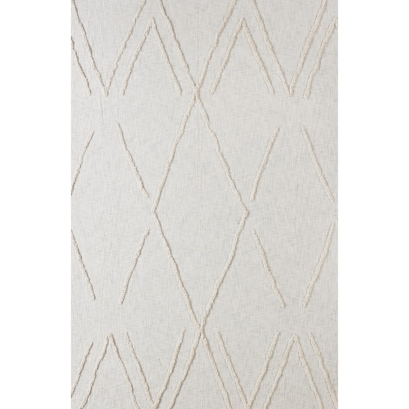 Sevita Solid Ivory Dazzling Diamond Coverlet