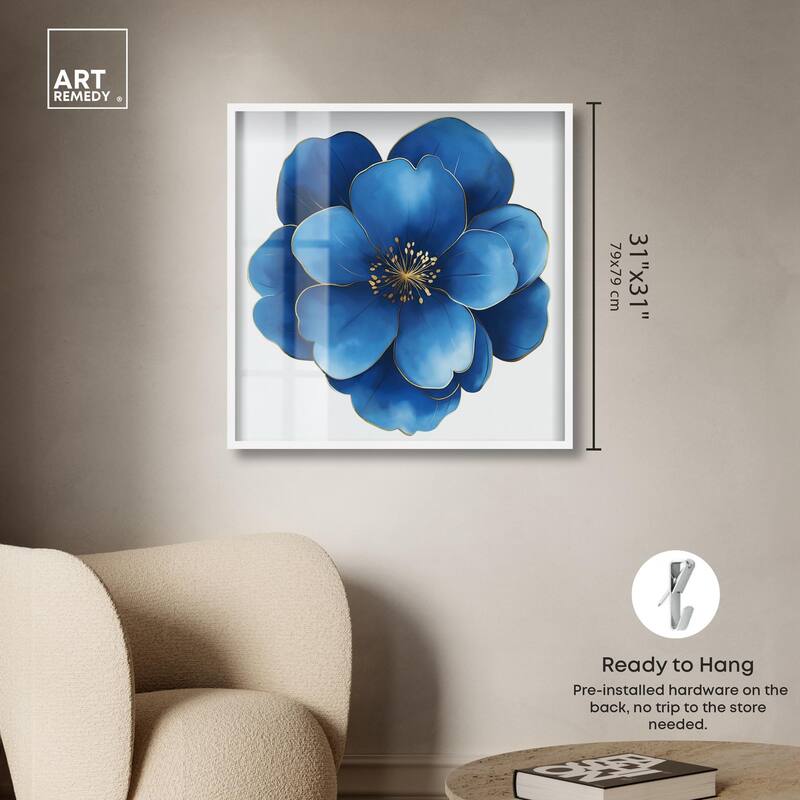Blue Brilliance I Shadowbox by Art Remedy
