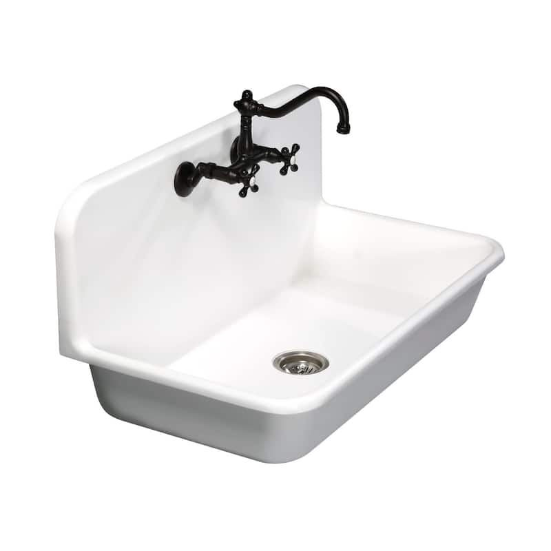 Kingston Brass Arcticstone 36" Drop In Single Basin Stone Composite