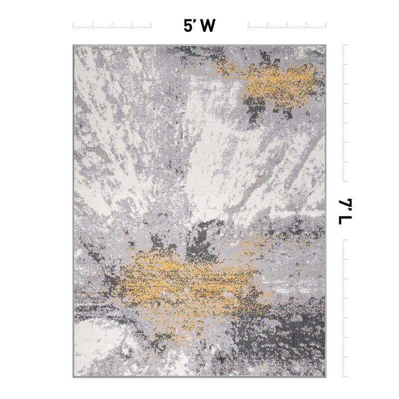 World Rug Gallery Modern Abstract Area Rug