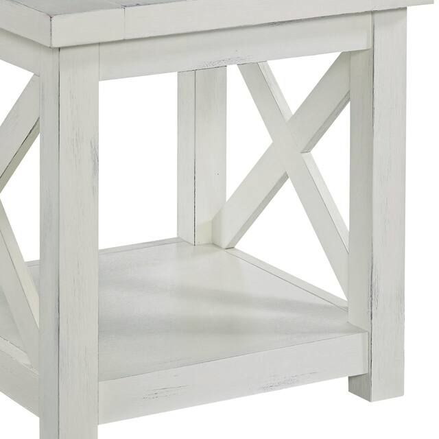 Seaside Lodge Off-White End Table