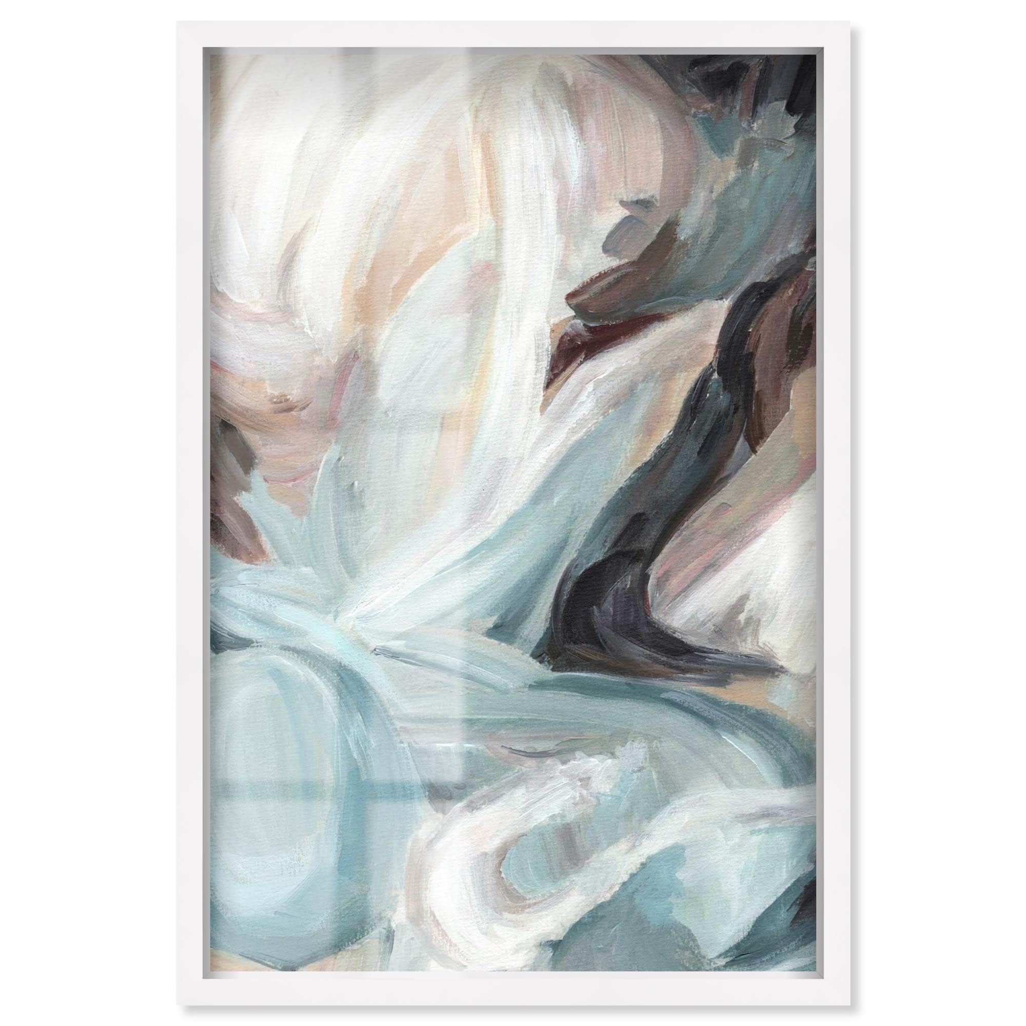 Modern Shapes II Living Room Decor Shadowbox Print by Art Remedy