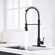 preview thumbnail 5 of 11, Proox Commercial Modern High Arc Single Handle Spring Kitchen Faucet Pull Out Sprayer