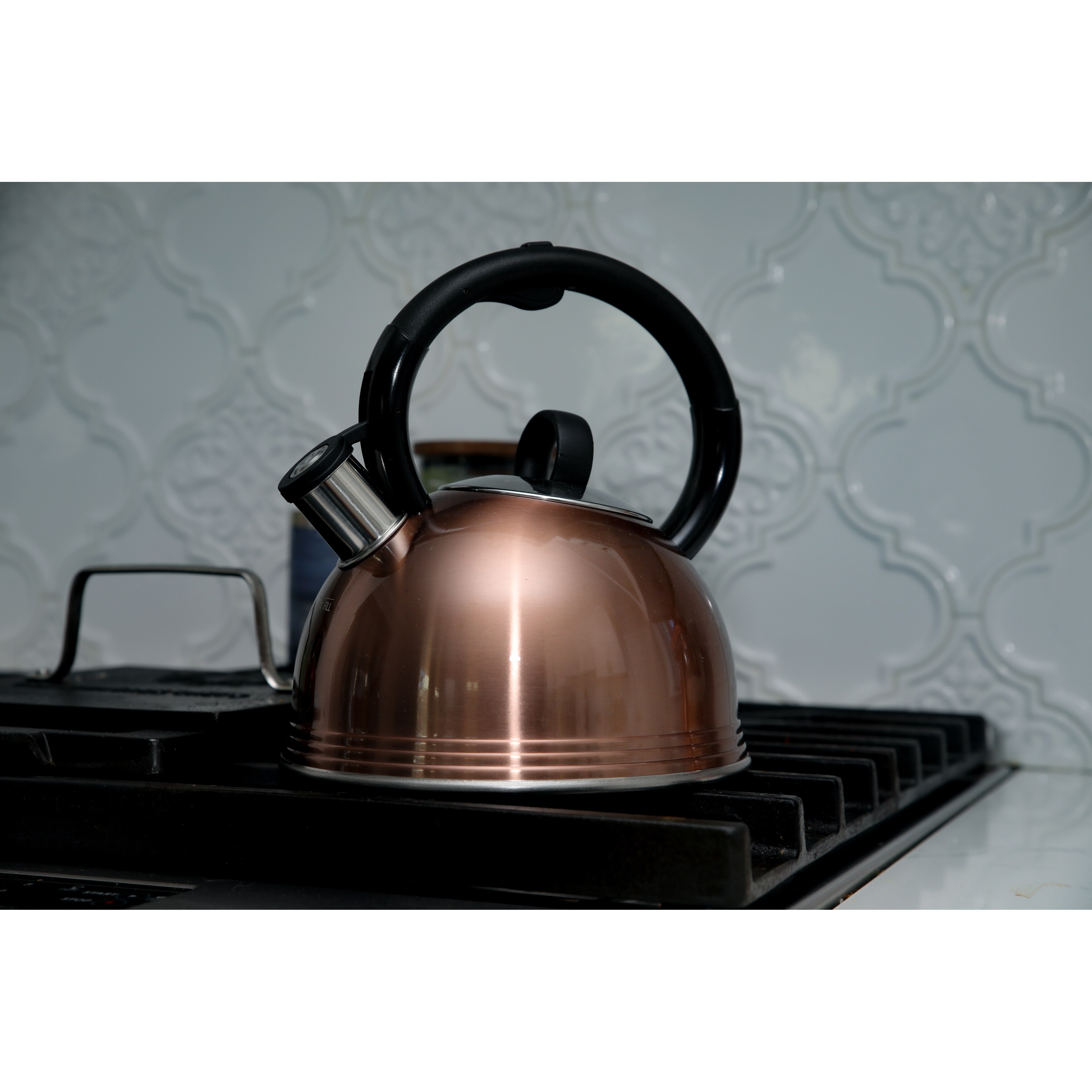 Copco 2.1 Qt Whistling Stainless Steel Tea Kettle With Bpa Free Handle,  Copper : Target
