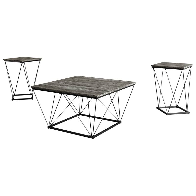 CraftPorch Minimalist 3- Pieces Coffee Table Set