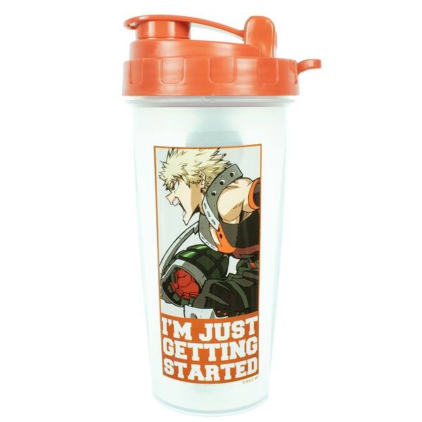 My Hero Academia Workout Gym Protein Shaker Bottle 20oz Overstock 32038997