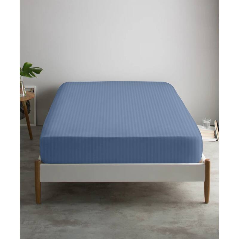 Feather & Stitch 500 Thread Count Damask Stripe ONLY Fitted Sheet