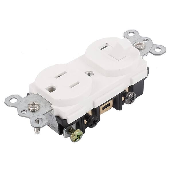 Shop 125v 15a Wall Mount Twist Lock Us Socket Combination Switch Receptacle Overstock 18260771