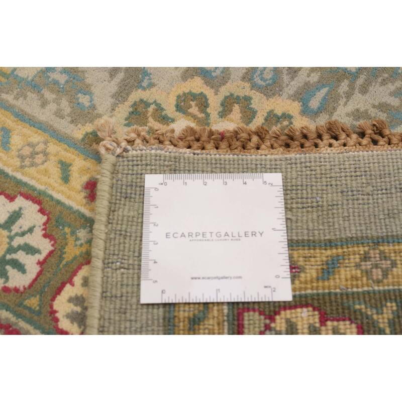 ECARPETGALLERY Hand-knotted Finest Agra Jaipur Grey Wool Rug - 9'0 x 11'1
