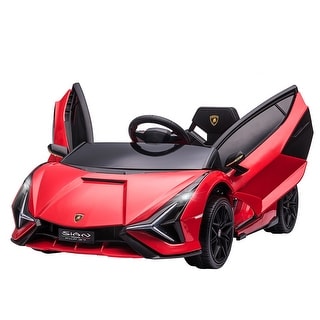 Kids Lamborghini SUV 12V Electric Ride-On Car with Adjustable Speed & Safety - Red