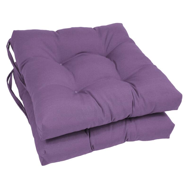 16-inch Square Indoor Chair Cushions (Set of 2, 4, or 6) - 16" x 16" - Set of 2 - Grape