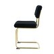 preview thumbnail 11 of 28, Teddy Dining Chair Set of 2 with Upholstered Back Accent Chair and C-Shaped Metal Legs Vanity Chair, Student Desk Chair