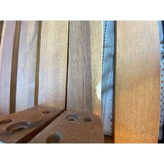 Perla Outdoor Acacia Wood Double Chaise Lounge by Christopher Knight Home