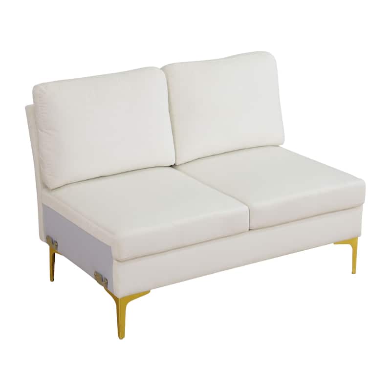 KISRAIS 99.5" Wide 3-Piece Flannel U-shaped Sectional Sofa