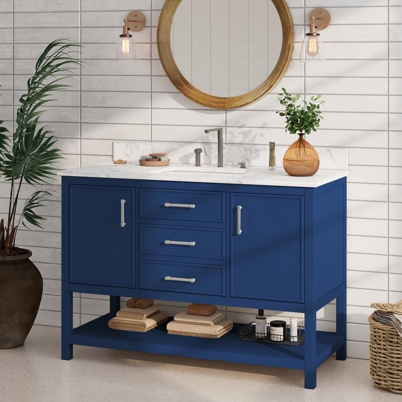 48-Inch Farm Style Bathroom Vanity with Square Sink