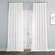Exclusive Fabrics Italian Faux Linen Curtain (1 Panel) - 50 X 120 - Magnolia Off White