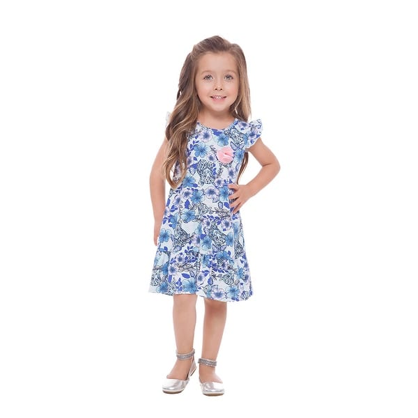 Shop Toddler Girl Floral Sun Dress Little Girl Summer Clothing