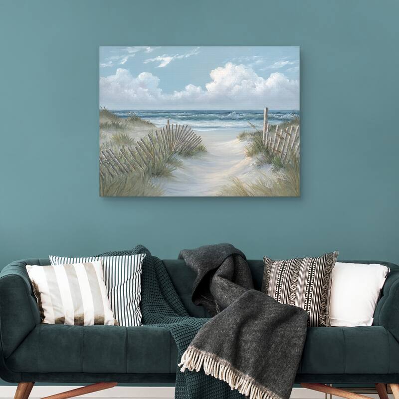 Pathway Through the Dunes by Georgia Janisse Canvas Art Print