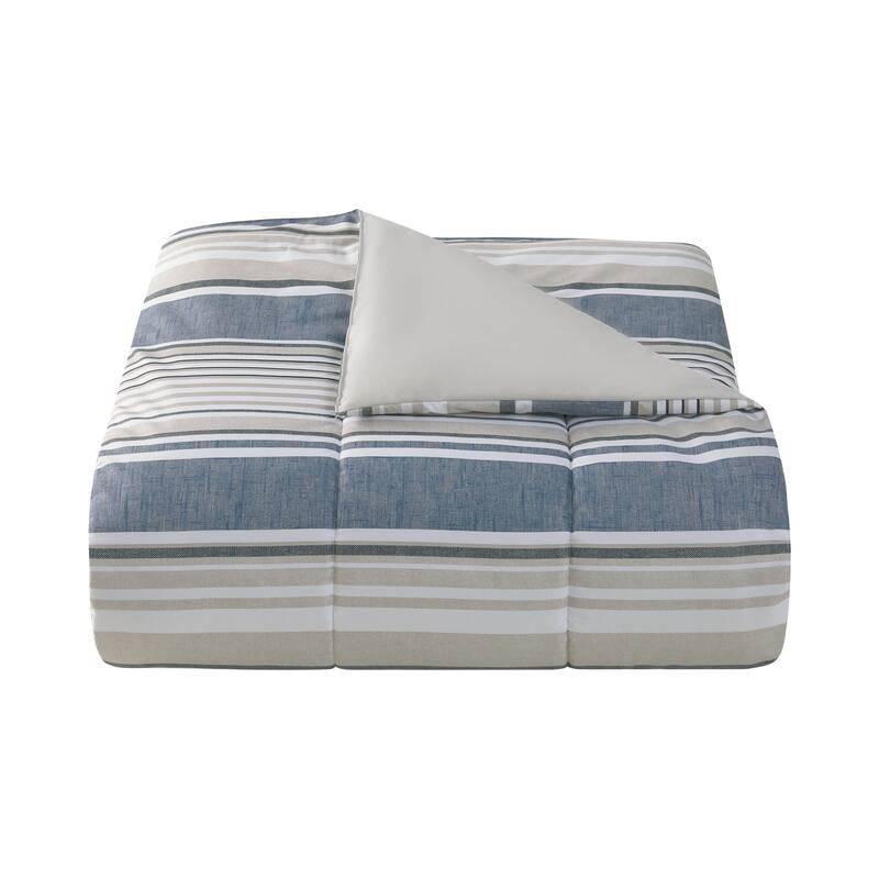 Easton Stripe 5 Piece Comforter/Quilt Set