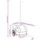 preview thumbnail 4 of 13, vidaXL Bike Trailer Kids Bicycle Cargo Wagon Buggy Carriage Cycle Trailer Iron