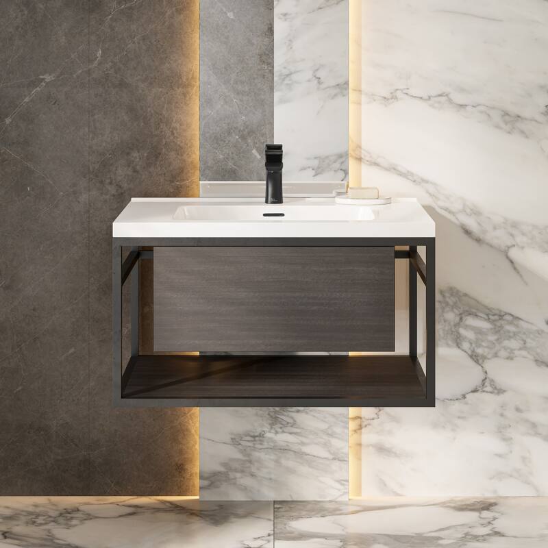 Swiss Madison SM-BV330 Claire 19" Wall Mounted Single Basin Vanity Set