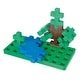 preview thumbnail 3 of 1, Plus-Plus Building Blocks Big Baseplate Duo, Green & White, Pack of 2
