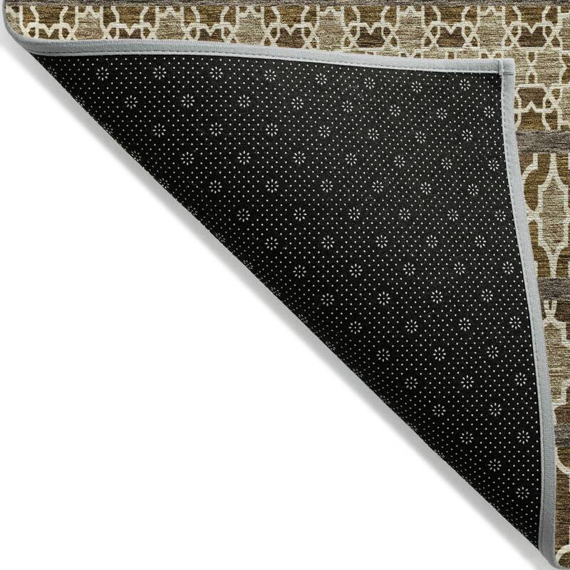 HomeRoots Quatrefoil Transitional Rectangle Outdoor Rug