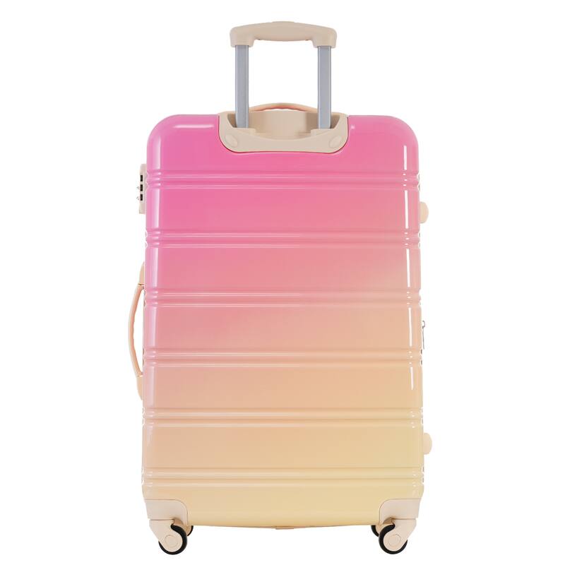 Gradient Color Hardshell Luggage Set with TSA Lock and Spinner Wheels - Expandable Lightweight Travel Suitcases 20", 24", 28"