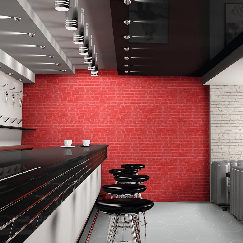 Merola Tile Manhattan Rojo 12-1/4" x 21" Porcelain Wall Tile