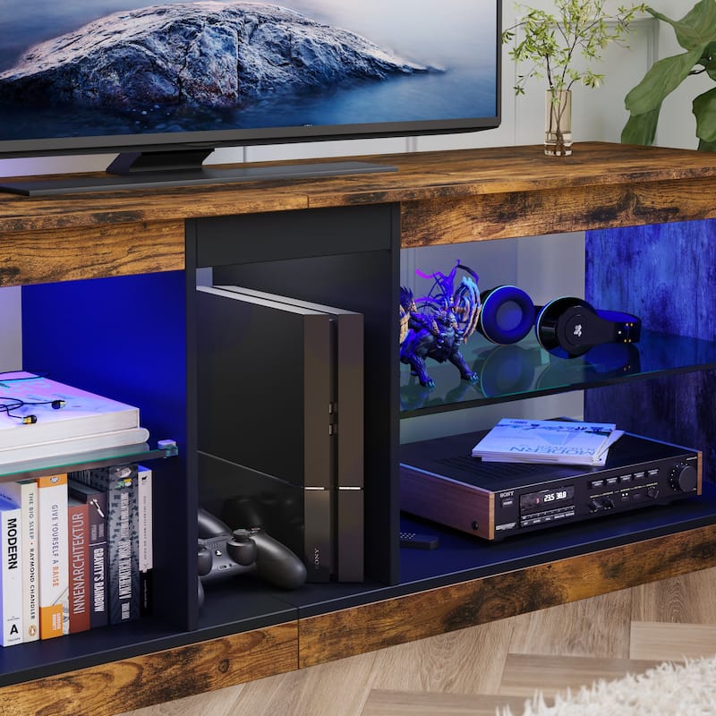 55 inch Entertainment Center LED TV Stand up to 65 Inch TVs for Living Room - 55 inches