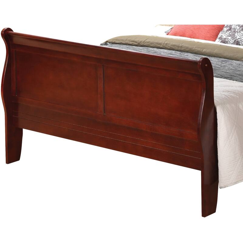 Traditional Full Bed with Cherry Finish, Durable Construction, and Generous Size for Comfort