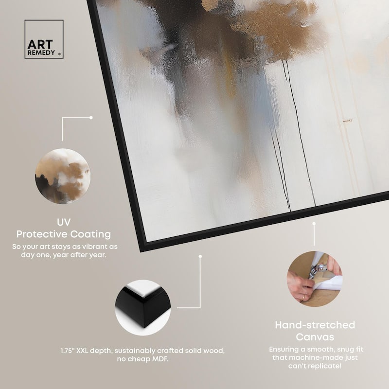 Golden Nebula Canvas Set of 2 by Art Remedy