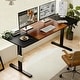 preview thumbnail 1 of 8, Electric Standing Desk Height Adjustable Desk for Home Table Gaming Desk Modern Luxiury Table 55" Lift-up Desk Black