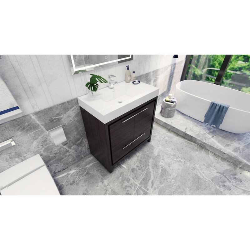 Dove 36'' Freestanding Vanity with Reinforced Acrylic Sink