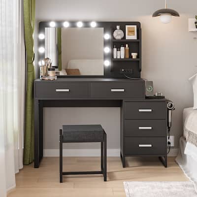 47" Vanity Desk with Lights