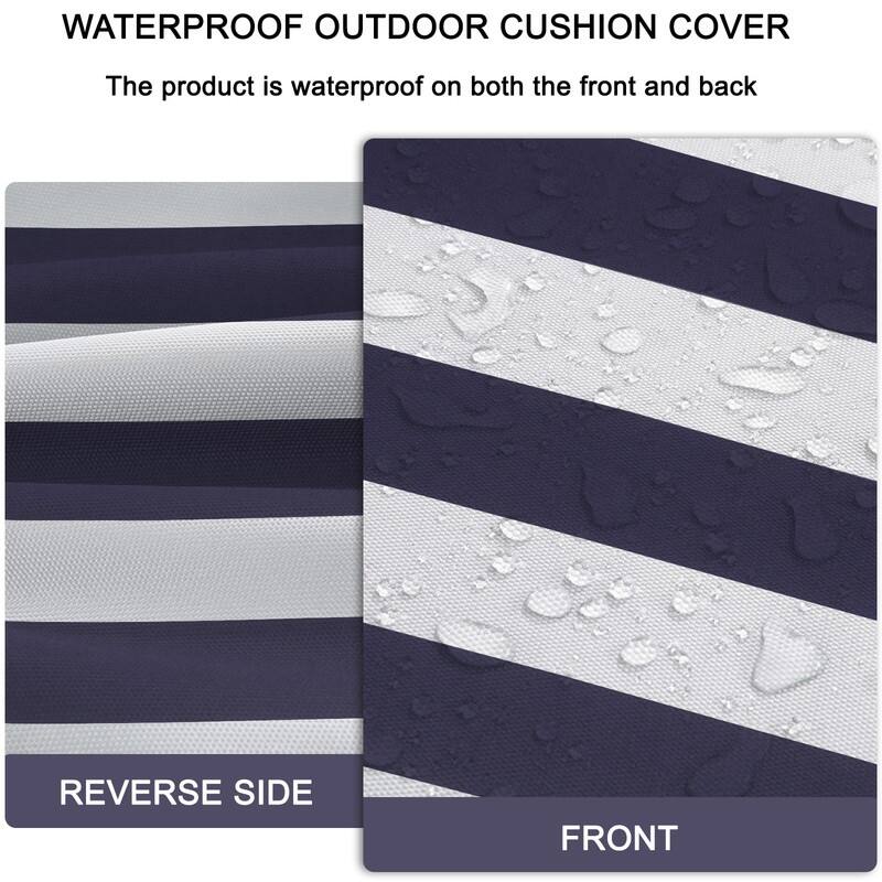 Outdoor Loveseat Cushion Set (Set of 1 Seats,48x24in, 2 Backs,24x18in )