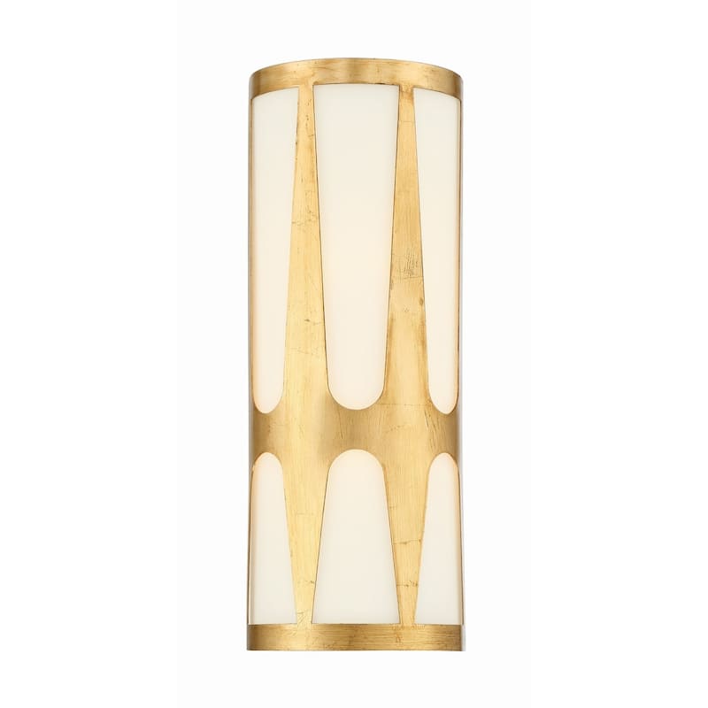 Crystorama Lighting Group ROY-802_LED Royston 18" Tall LED Wall Sconce - Antique Gold