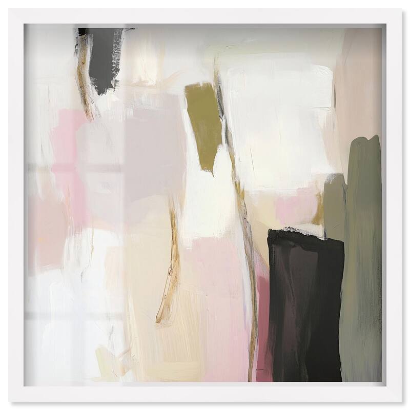 Dynamic Color I Shadowbox by Art Remedy - White - 16" x 16"