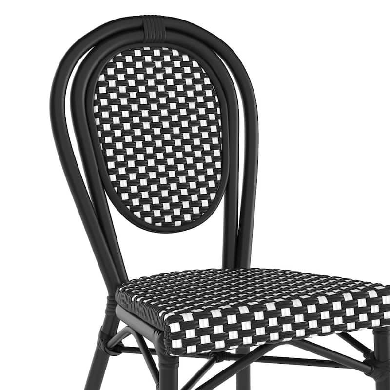 Stacking Bistro Chairs with Metal Frames