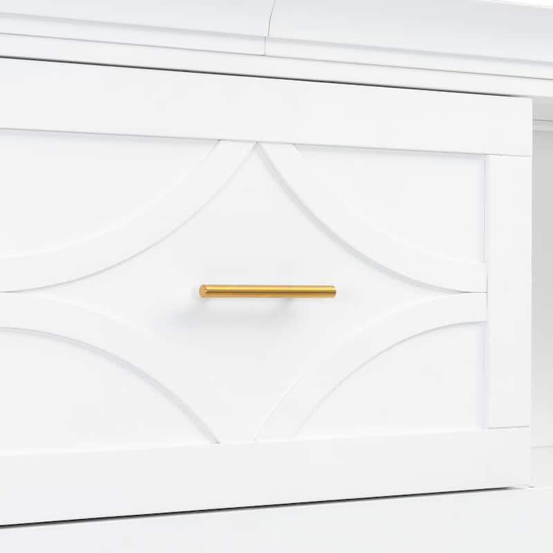 Sturdy Twin Size Murphy Bed with 2 USB Ports Drawer and Storage Cabinets