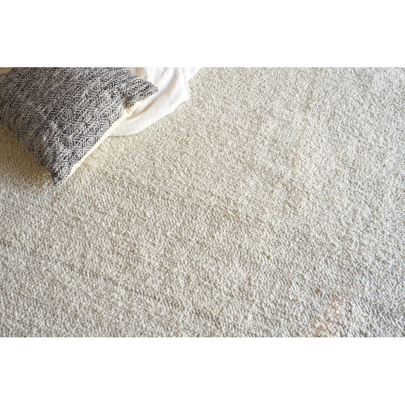 Exquisite Rugs Ferretti Handmade Handloomed New Zealand Wool Ivory Area Rug