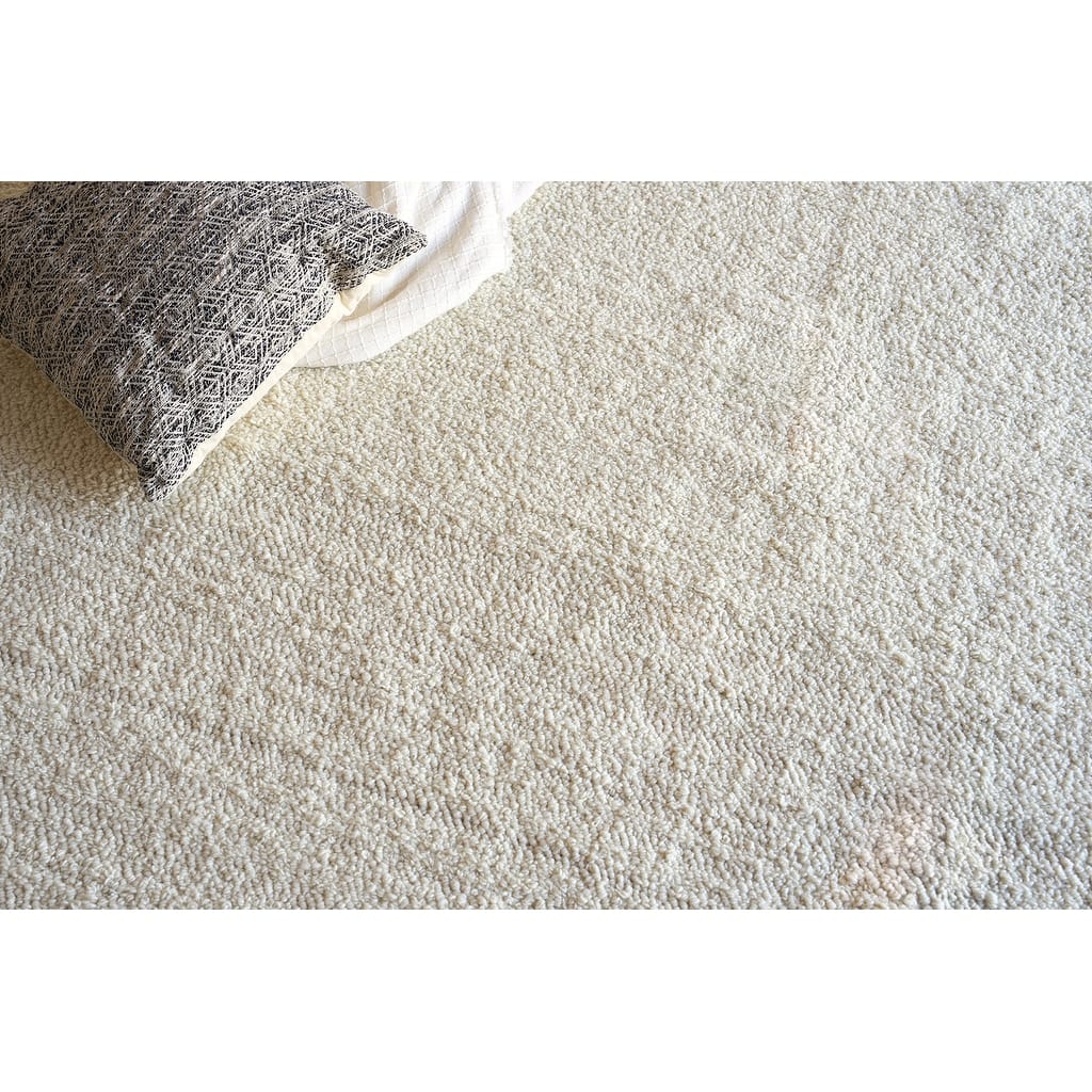 Exquisite Rugs Ferretti Handmade Handloomed New Zealand Wool Ivory Area Rug