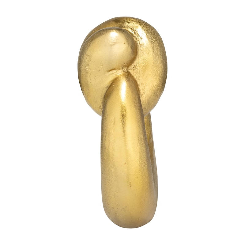 Sagebrook Home Knot Sculpture, Modern Elegance, Decor Accent, Serene Beauty - 9" x 4" x 9"