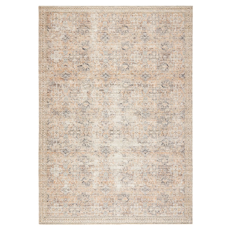 Terra by Obeetee Ava Vintage Caspian Blush Rug - Lavender/Ivory - 5' x 7'6"