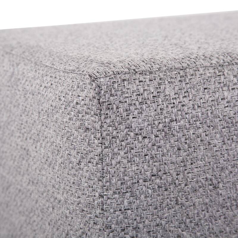 Allan Andrews No Tip Short Block Ottoman with Cover, Panama Collection