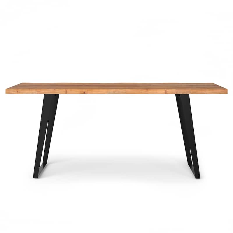 WyndenHall Scarlette 72 x 36 inch Rectangle Modern Industrial Dining Table - 72 inches wide