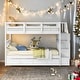 preview thumbnail 33 of 44, Twin-over-Twin Bunk Bed with Twin size Trundle for Bedroom, Dorm, Adults