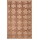 preview thumbnail 3 of 14, Martha Stewart by SAFAVIEH Tracery Silk/ Wool Rug 5'6" x 8'6" - Rose/Wood