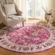 preview thumbnail 7 of 48, SAFAVIEH Savannah Wenda Boho Oriental Polyester Rug 7' Round - Violet/Grey - Round