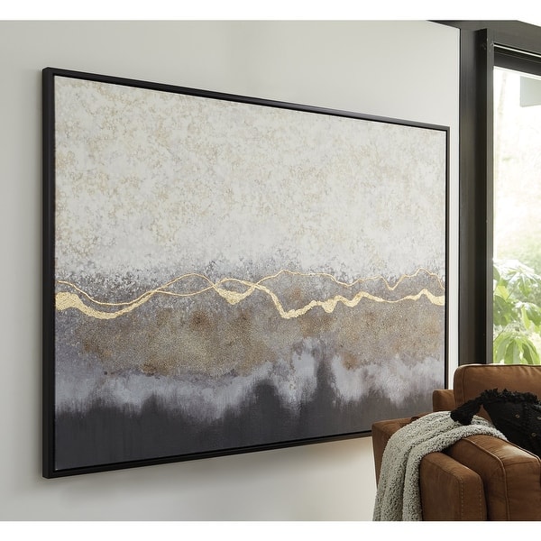 Shop Tayah Contemporary Abstract Framed Freeform Wall Art On Sale Overstock 31648887